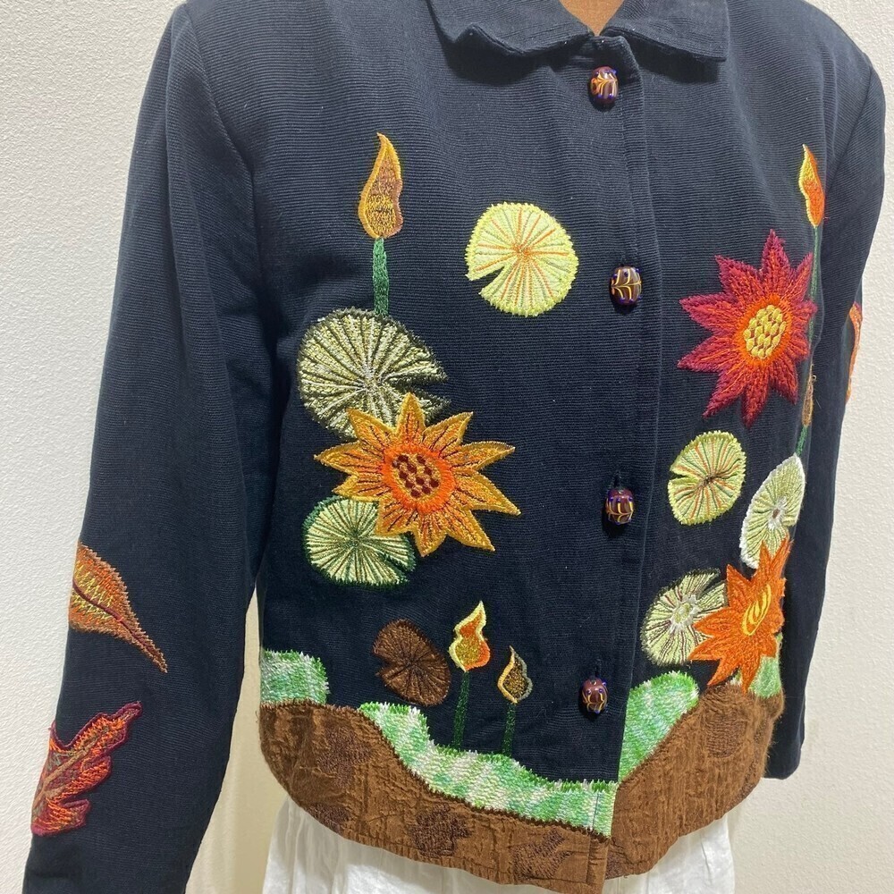 Daniel K Multicolored “Art to Wear” Jacket Medium - Picture 2 of 6